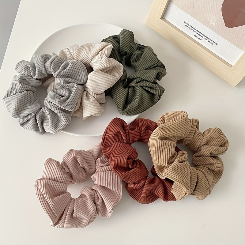 6\u002F12pcs Temperament Hair Ties Simple Ponytail Bun Hair Accessories