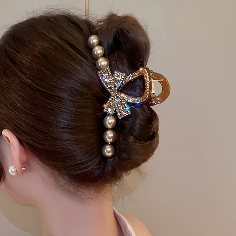 4pcs Fashionable hair clip, retro style shark clip, coiled hair clip, commuting hair accessory, Women's hair clip