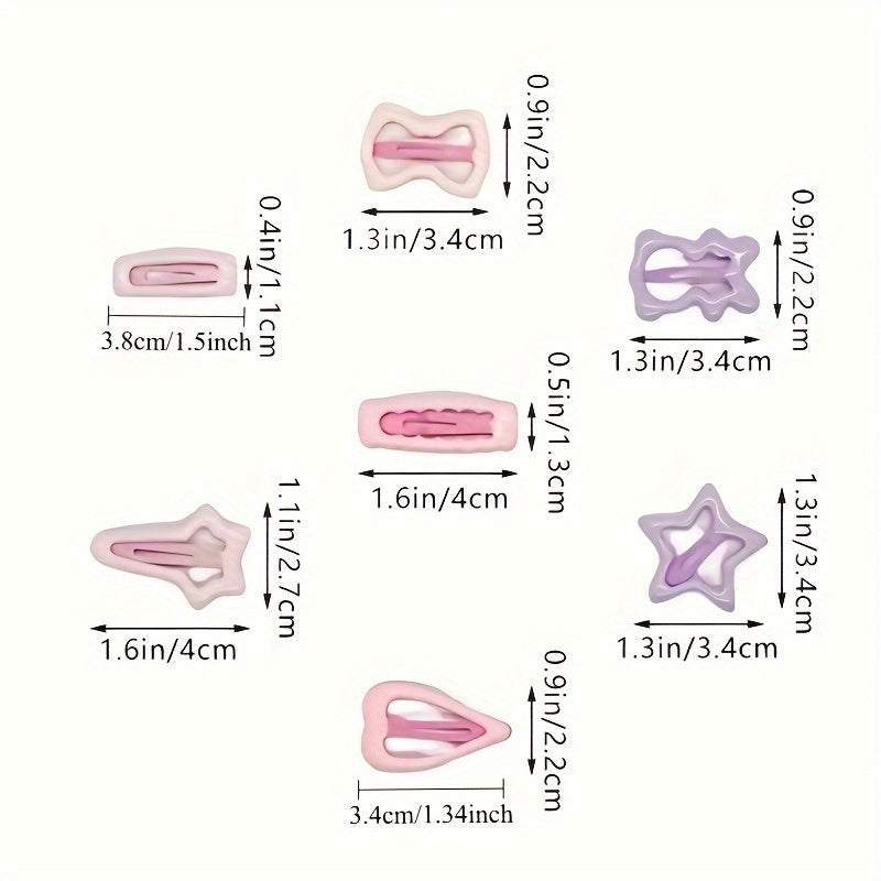 32pcs Set of Cute Cherry Blossom Series Hair Accessories: Star, Panda