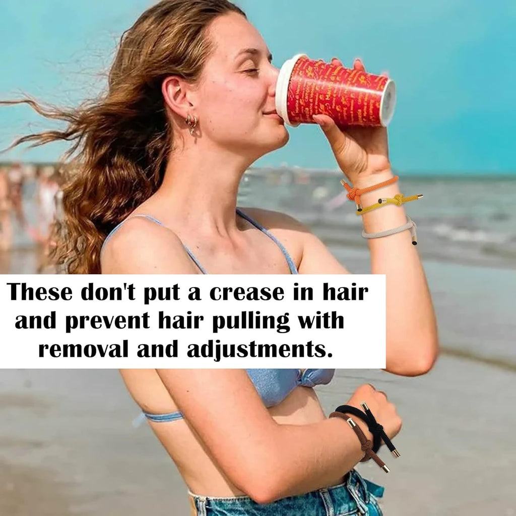 28pcs of Women's hair bands, elastic bands, knotted hair bands, ponytail clips, durable and unbreakable