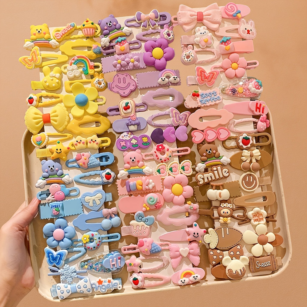 84 Colorful And Cute Hairpins for The Back of The Head