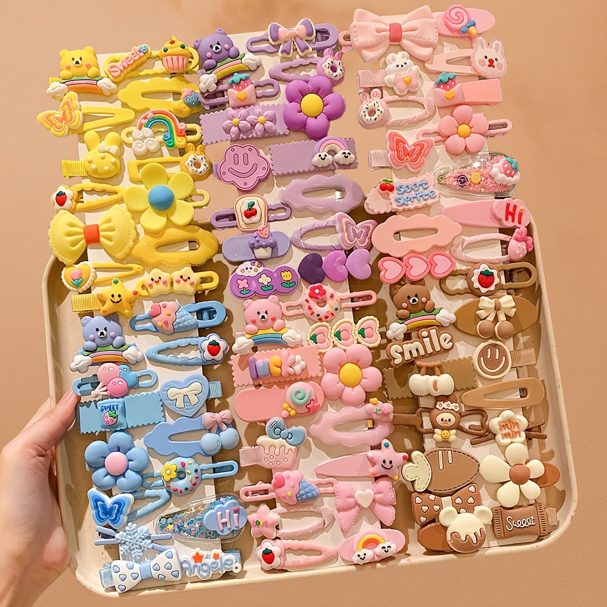 84 Colorful And Cute Hairpins for The Back of The Head