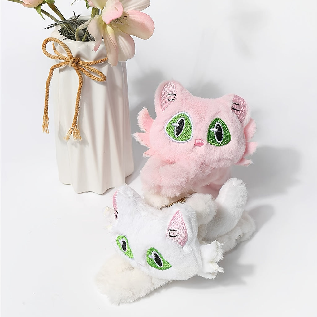 Cute 3D Cat Claw Hair Clip - Large Shark Clip with Expressive Eyes, Secure Hold for Women'S Updos