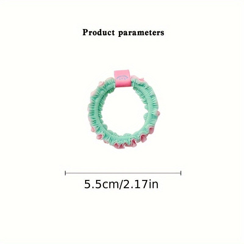 Cute Hair Rope Cute Candy Colored Frill Lace Hair Rope