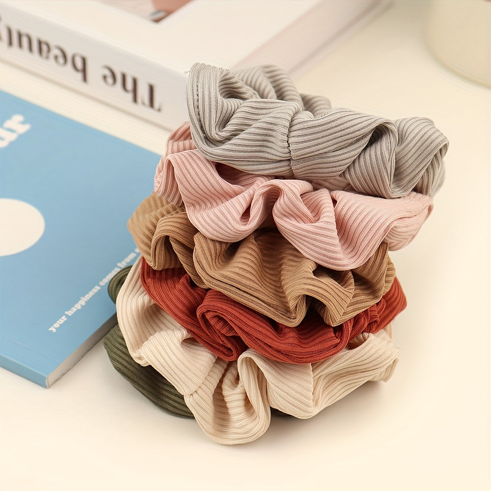 6\u002F12pcs Temperament Hair Ties Simple Ponytail Bun Hair Accessories