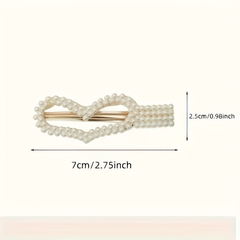 5pcs (48 random styles) side-parted Korean hairpins, hairpins, bangs clips, back of the head straight clips