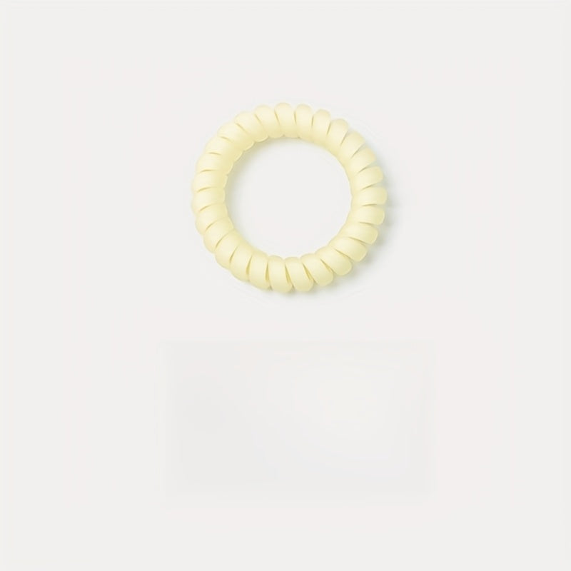 8pcs\u002F20pcs, Sea Salt Blue Matte Phone Cord Hair Ties