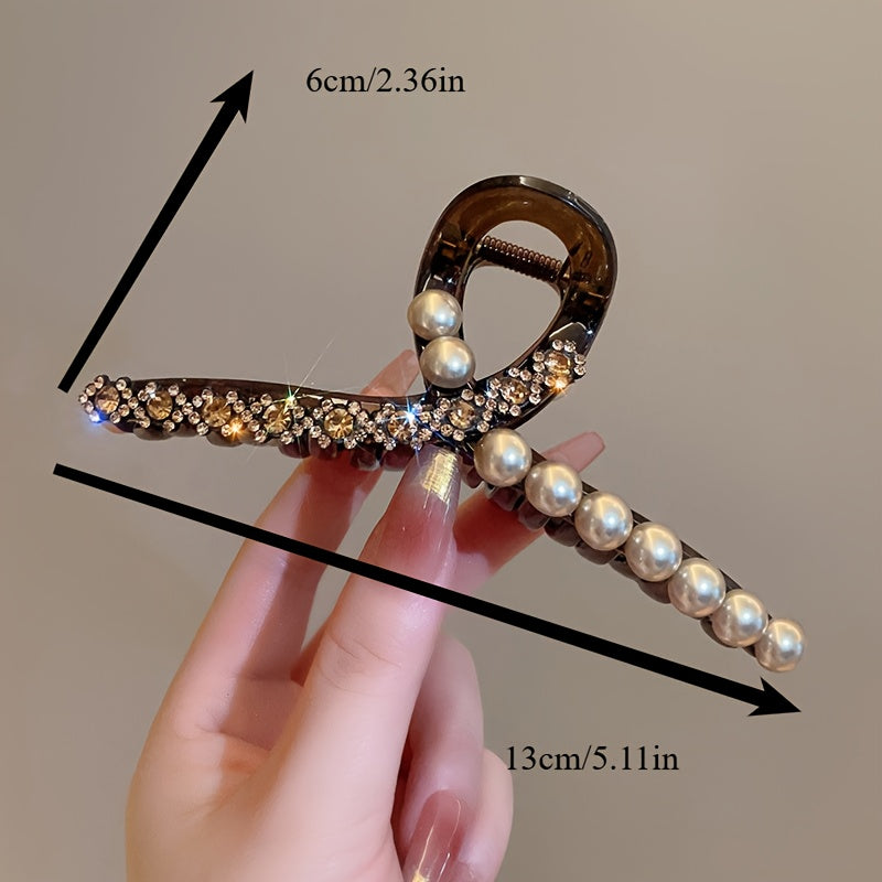 4pcs Fashionable hair clip, retro style shark clip, coiled hair clip, commuting hair accessory, Women's hair clip