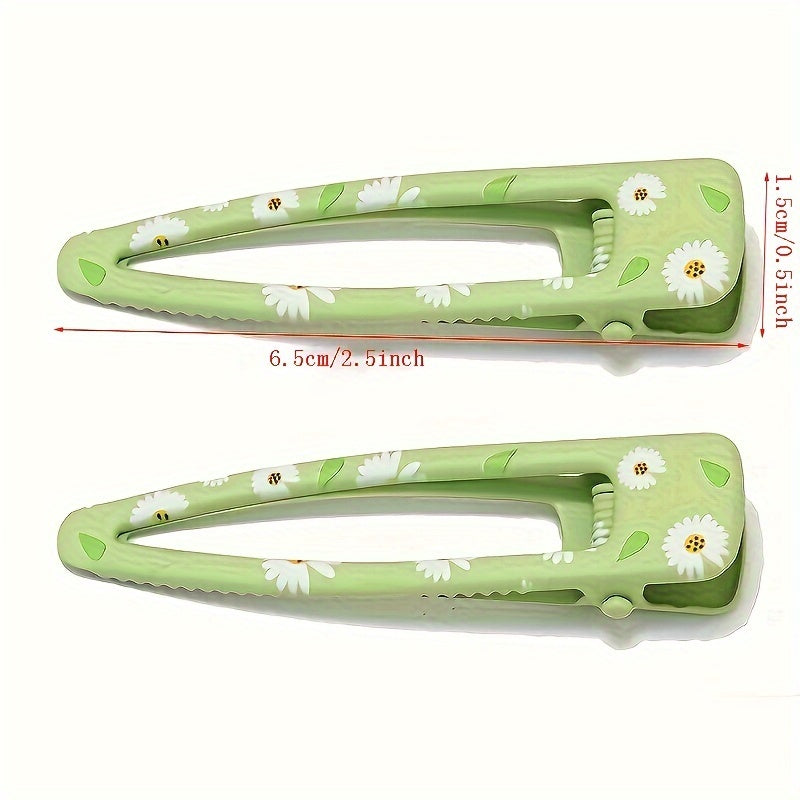 10-Pack Cute Minimalist Resin Hair Clips, Cartoon Font Shape, Solid Color Side Duckbill Clips