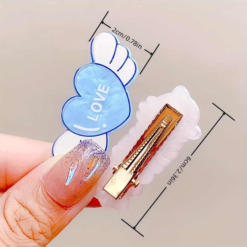 Adorable Set of 3 Sanrio Hair Clips Featuring Cartoon Characters Kuromi, for Hello Kitty