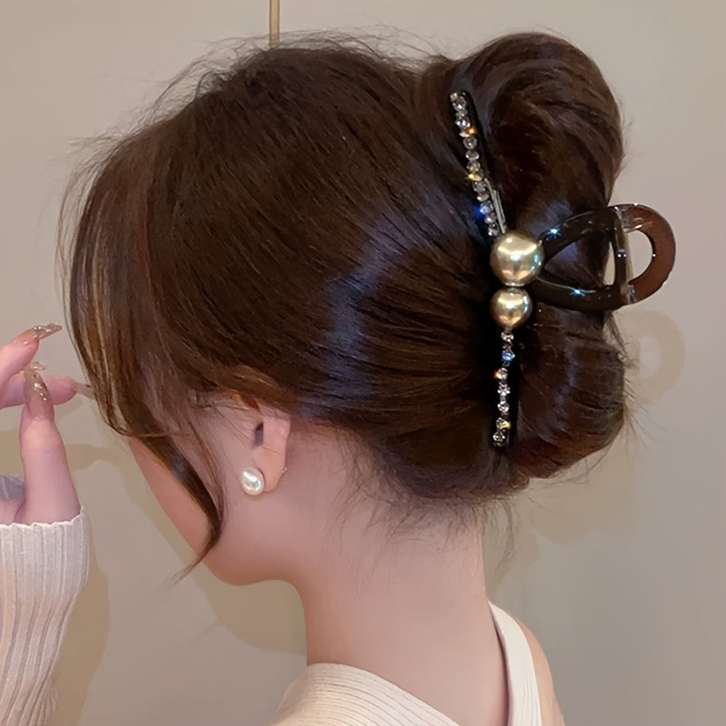 4pcs Fashionable hair clip, retro style shark clip, coiled hair clip, commuting hair accessory, Women's hair clip