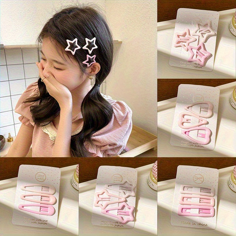 32pcs Set of Cute Cherry Blossom Series Hair Accessories: Star, Panda