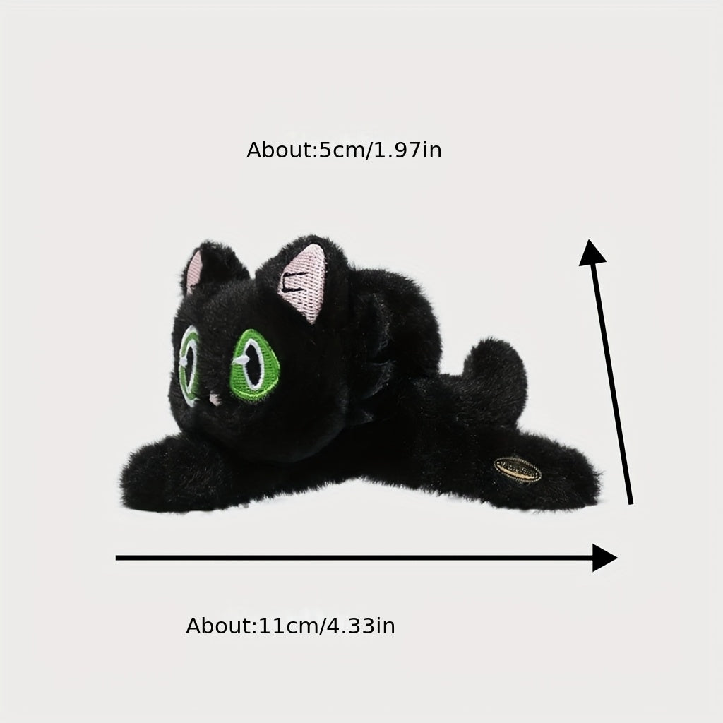 Cute 3D Cat Claw Hair Clip - Large Shark Clip with Expressive Eyes, Secure Hold for Women'S Updos