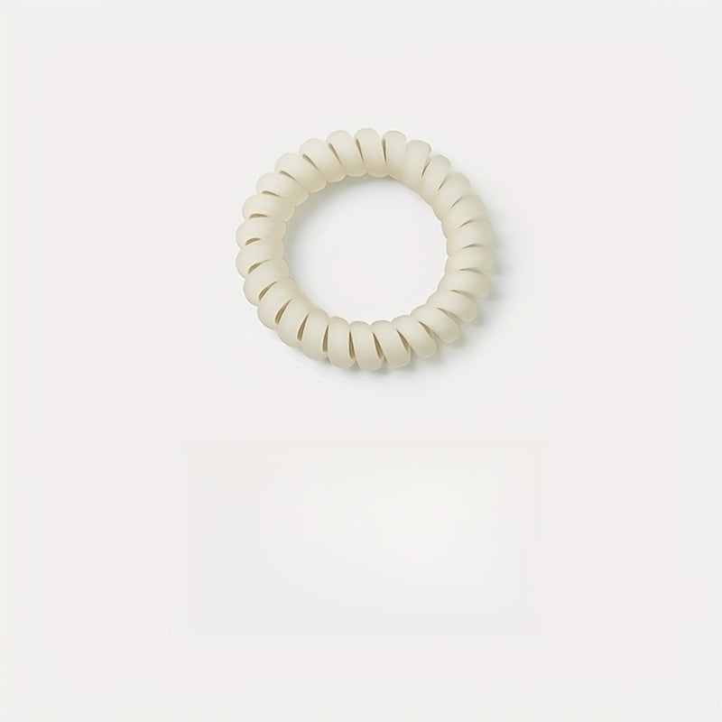 8pcs\u002F20pcs, Sea Salt Blue Matte Phone Cord Hair Ties