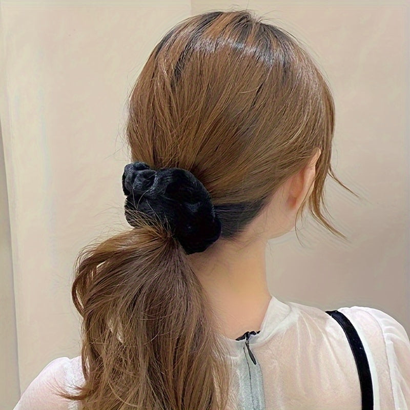 13pcs Solid Color Plush Hair Tie Fuzzy Hair Rope Soft Fall And Winter Hair Accessories For Women Girls