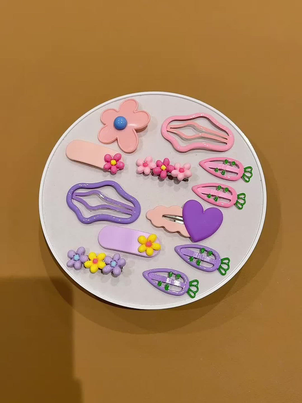 12pcs of Cloud Hairpins New Style Side Clips Bangs Clips Colorful Bb Clips Headdress Hairpins