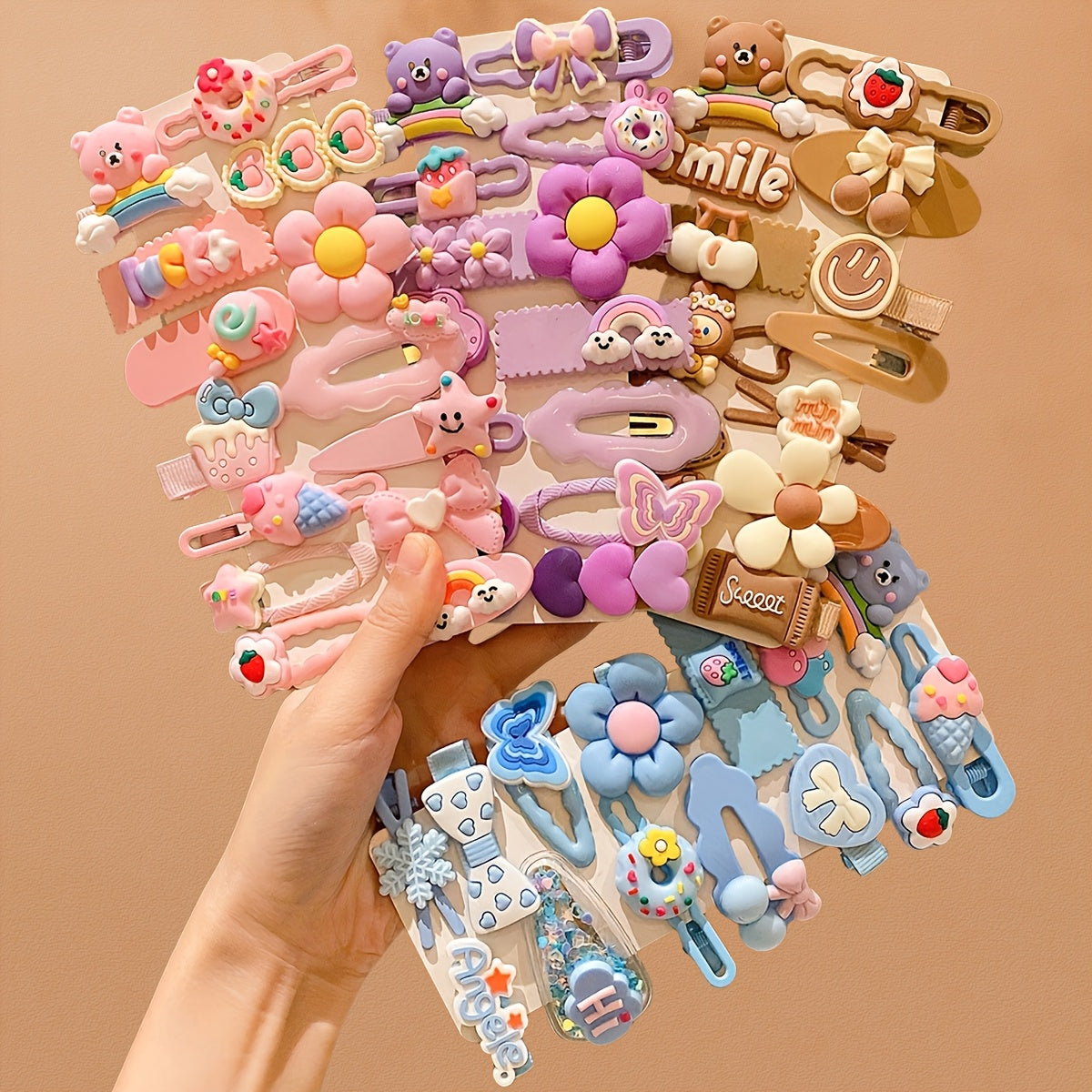 84 Colorful And Cute Hairpins for The Back of The Head