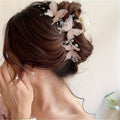 2pcs Chic Butterfly Hair Claw Clip - Elegant Resin Ponytail Holder for Women and, Cute Bow Design