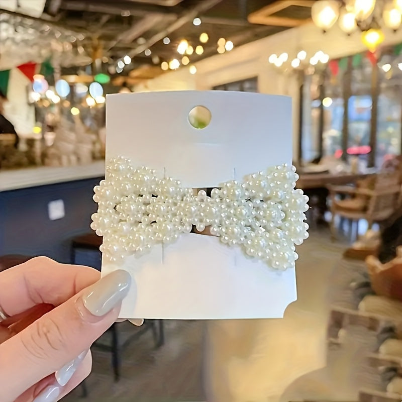 5pcs (48 random styles) side-parted Korean hairpins, hairpins, bangs clips, back of the head straight clips