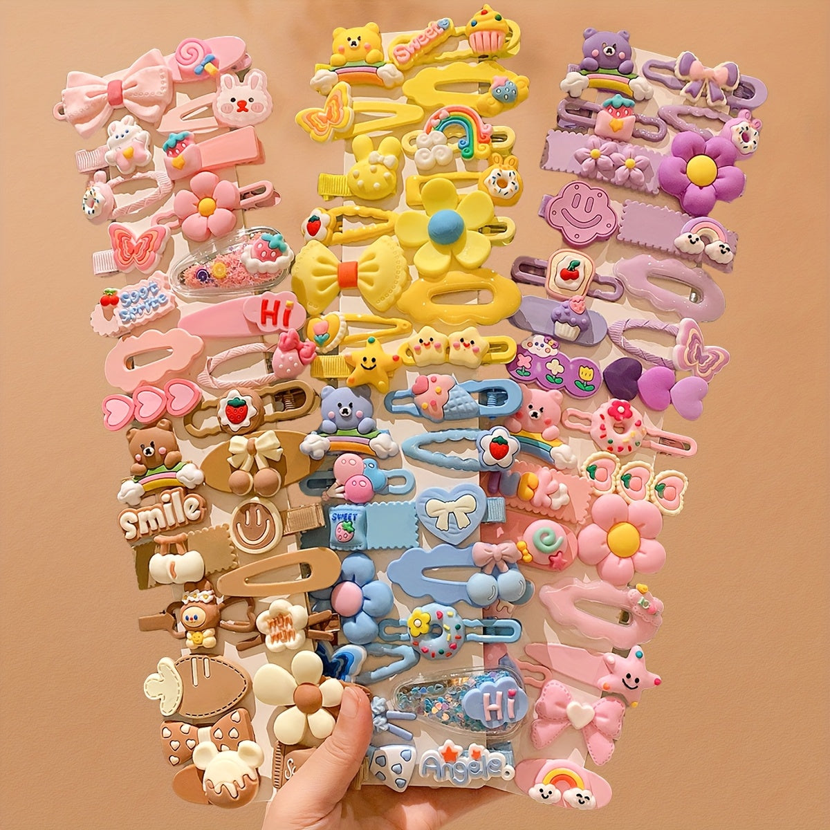 84 Colorful And Cute Hairpins for The Back of The Head