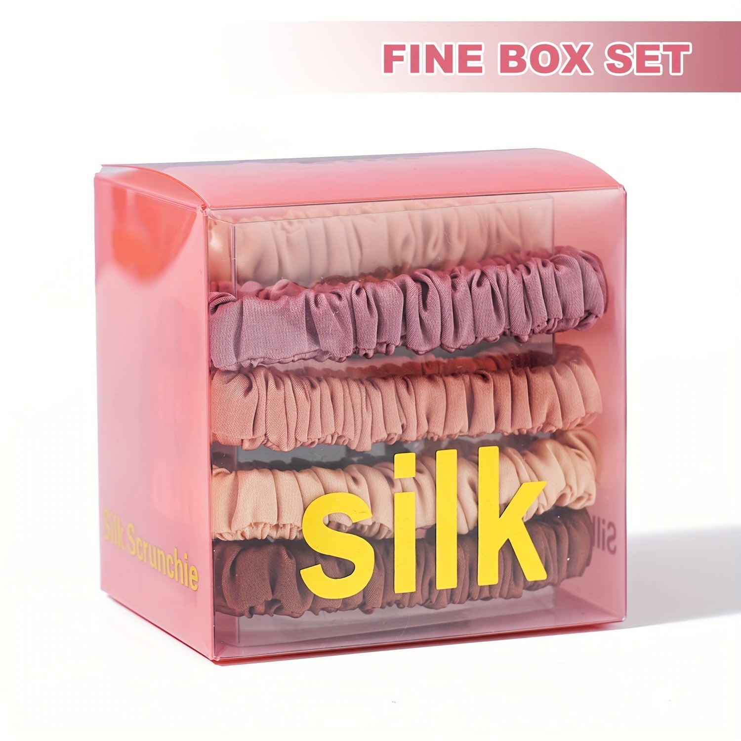 8pcs Satin Silky Hair Tie Elastic Scrunchie Ponytail Hair Rope Simple Style Solid Color Hair Tie Hair Accessories for Women Hair Rope Accessories Set